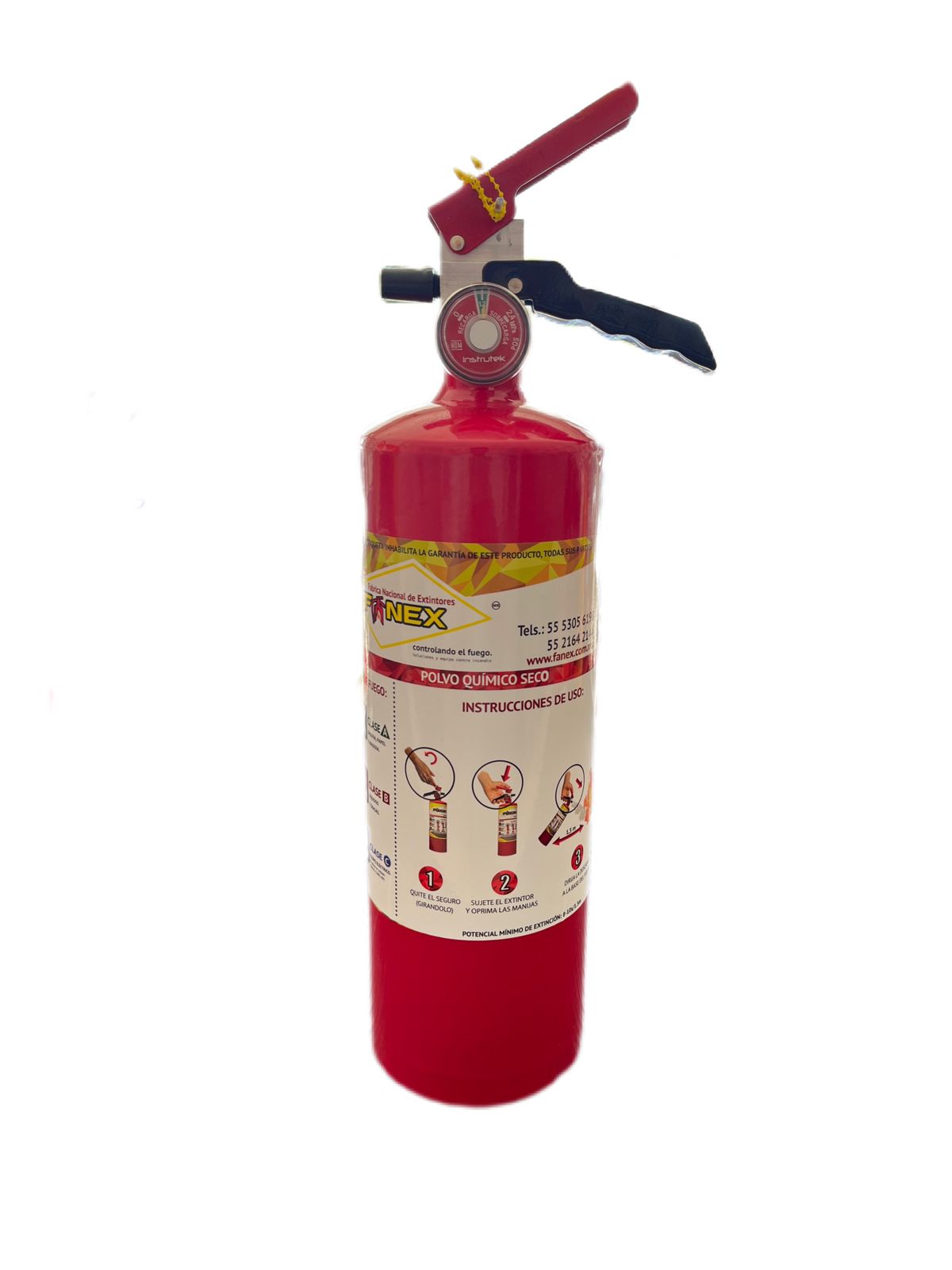 EQUIPO NUEVO EXTINTOR PORTATIL CARGADO PQS 2 KG
